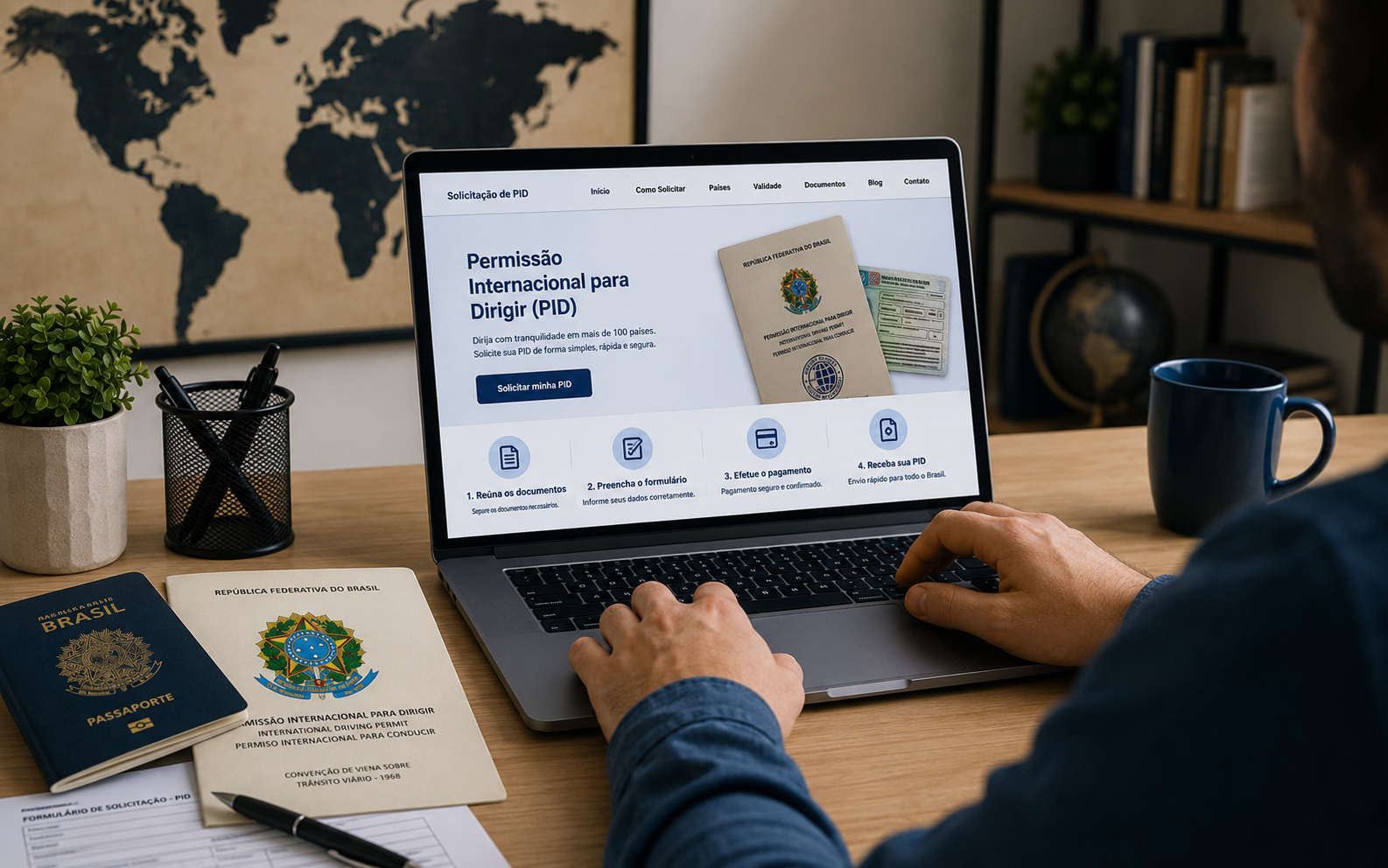 Como solicitar a Permissão Internacional para Dirigir