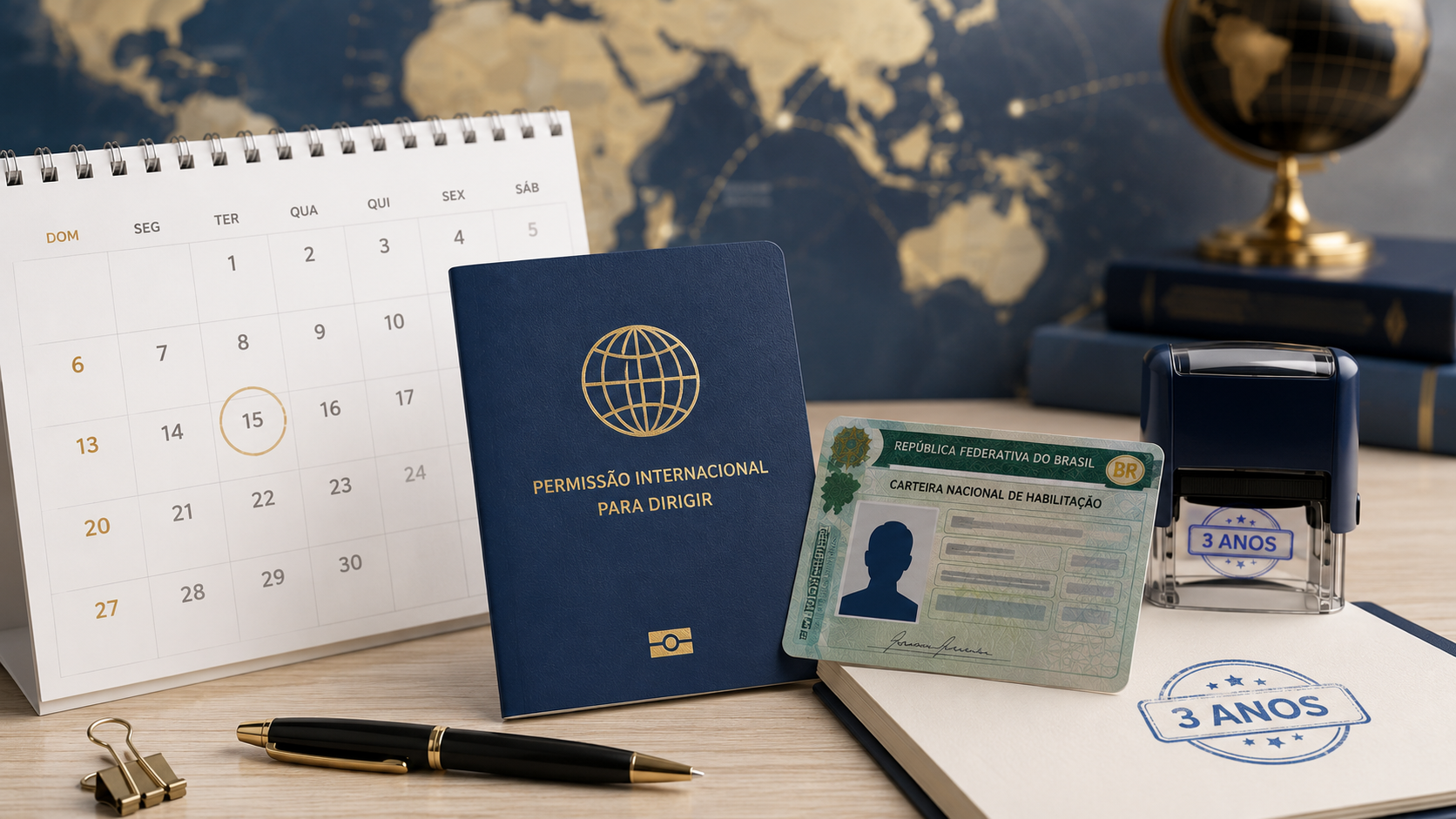 Validade da Permissão Internacional para Dirigir - prazo de 3 anos